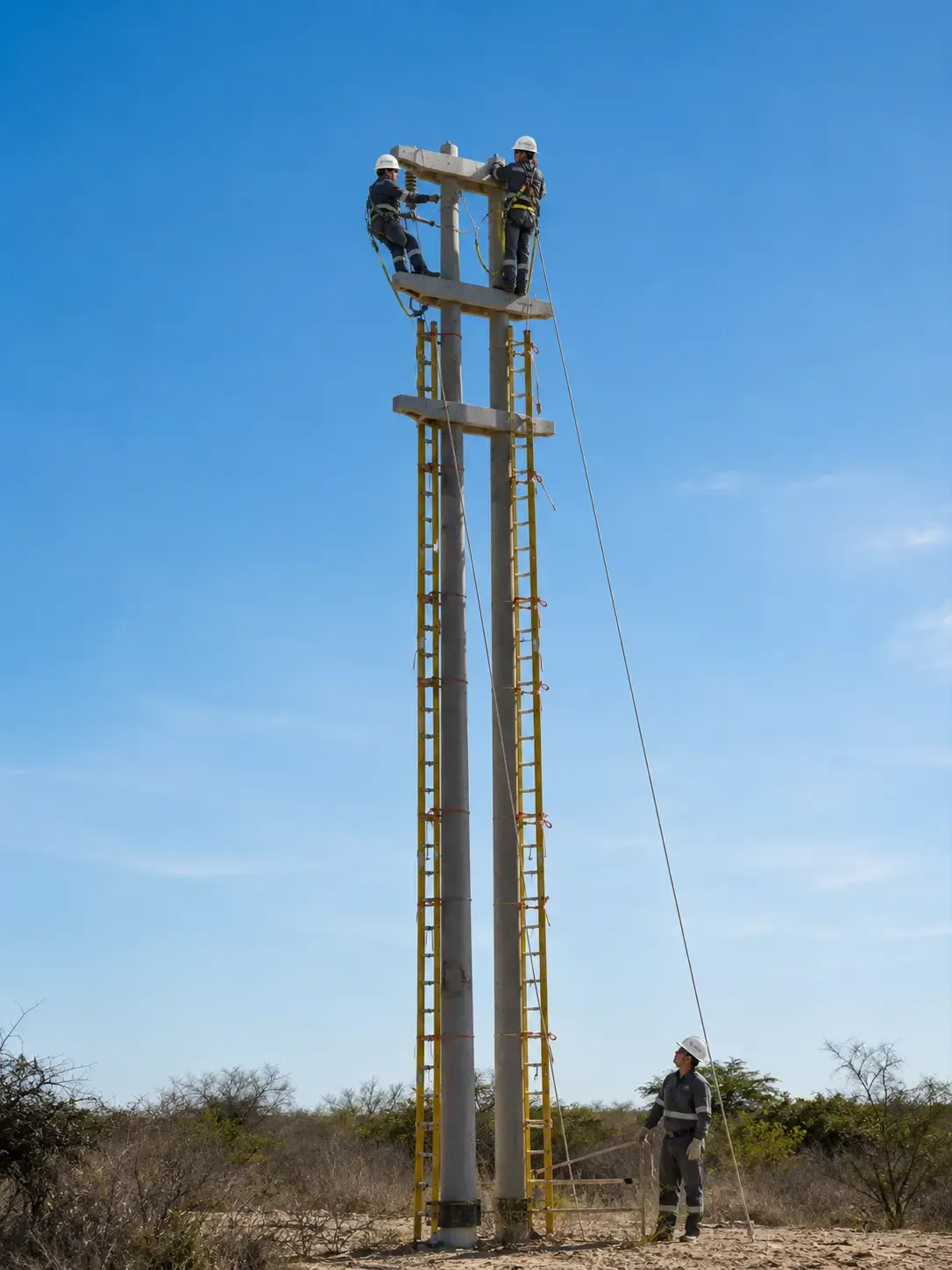 Torre de alta tensión - Sistemas eléctricos MT/AT